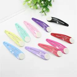 100pcs 5CM Drop Shaped Hair Clip Colorful Child Hairpin BB Clip DIY Jewelry Accessories