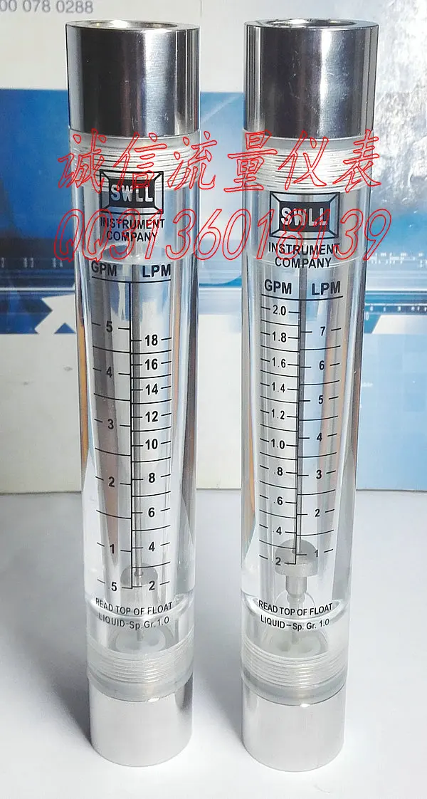 

LZM-15G stainless steel joint pipeline flowmeter / liquid flowmeter 0.5-5GPM, 2-18LPM