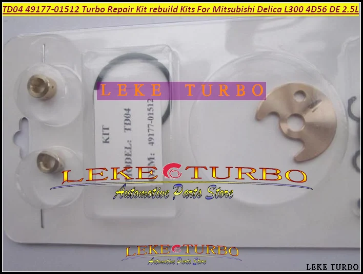 Free Ship Turbo Repair Kit rebuild Kits TD04 49177-01512 Turbocharger For Mitsubishi Delica L300 4D56 DE 2.5L 3 hole+Water cool