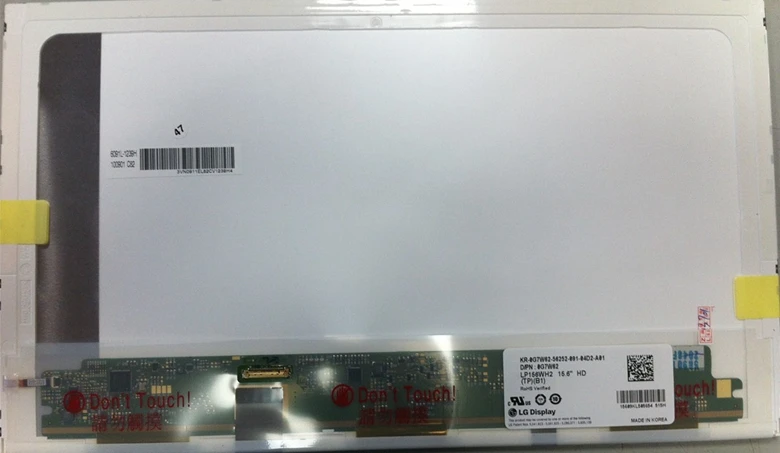 15.6'' LCD Screen Display Panel Matrix For Dell Latitude E5510 E6510 CLAA156WA12 LTN156AT08 LP156WH2 TPB1 B156XW02 V.5 1366x 768