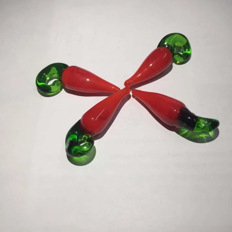 10pcs/lot Murano Lampwork Hot Pepper Charms For Earring Necklace Jewelry Making