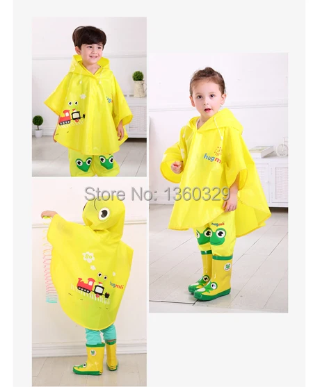 Kids Raincoat Child Rain Coat Rain Poncho for Kids yupi capa de chuva Rain Jacket Boys poncho Para la lluvia Rainwear Fabrics image 5