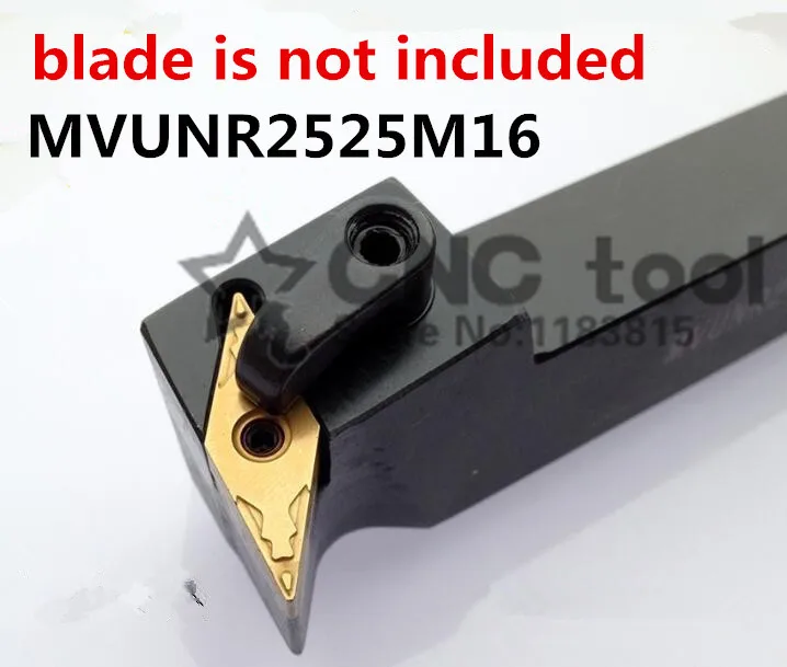 MVUNR2525M16/ MVUNL2525M16 ภายนอกเครื่องมือกลึง CNC เครื่องมือเครื่องกลึงโลหะเครื่องกลึงโลหะเครื่องมือสำหรับ VNMG160404 แทรก