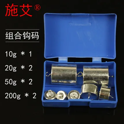 Metal hook weight 10g*1, 20g*2, 50g*2, 200g*2 Physical and mechanical experimental equipment free shopping