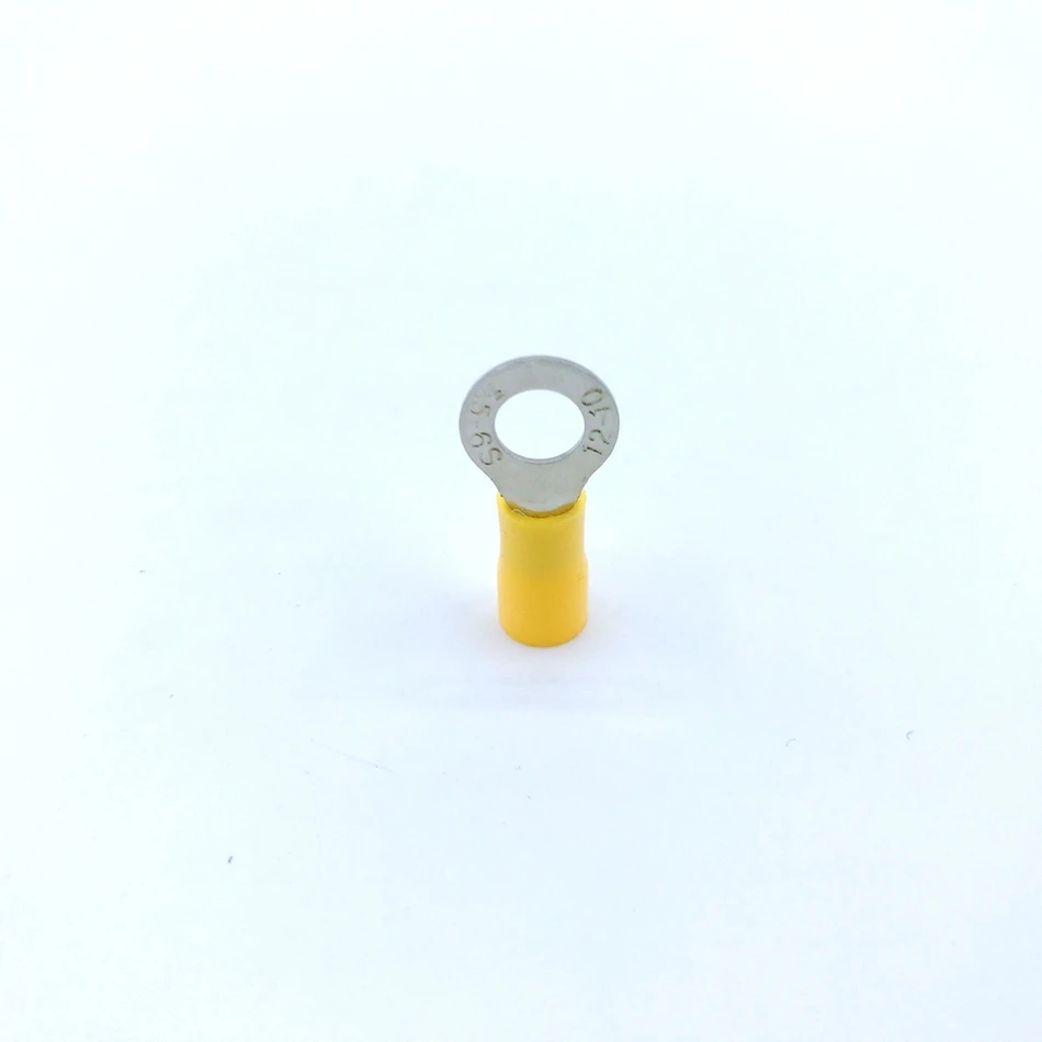 Ring Insulated Connector Terminal Block 100PCS RV1.25-3 Red Cable Wire Electrical Crimp Terminator A.W.G 22-16 Cap