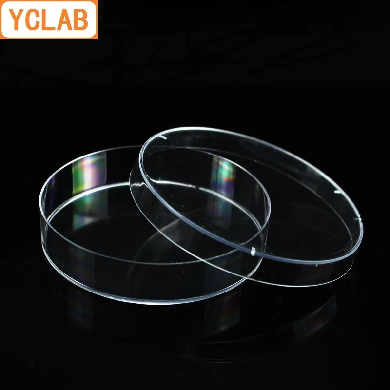 YCLAB 10PCS 120mm Petri Bacterial Culture Dish PS Plastic Disposable Sterile Polystyrene Laboratory Chemistry Equipment