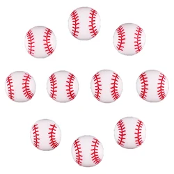 Lots 50pcs Sport Baseball Resin 3D Flatback Scrapbooking Hair Bow Center Crafts Embellishment Flatback Charms Cabachons