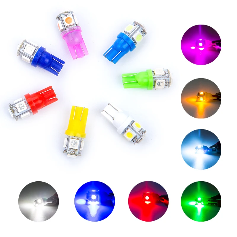 

10 шт. w5w led T10 светодиодные лампы 5 SMD 5050 led 194 168 автомобильный боковой клиновидный задний фонарь лампа для парковки светодиодные фонари для номерного знака