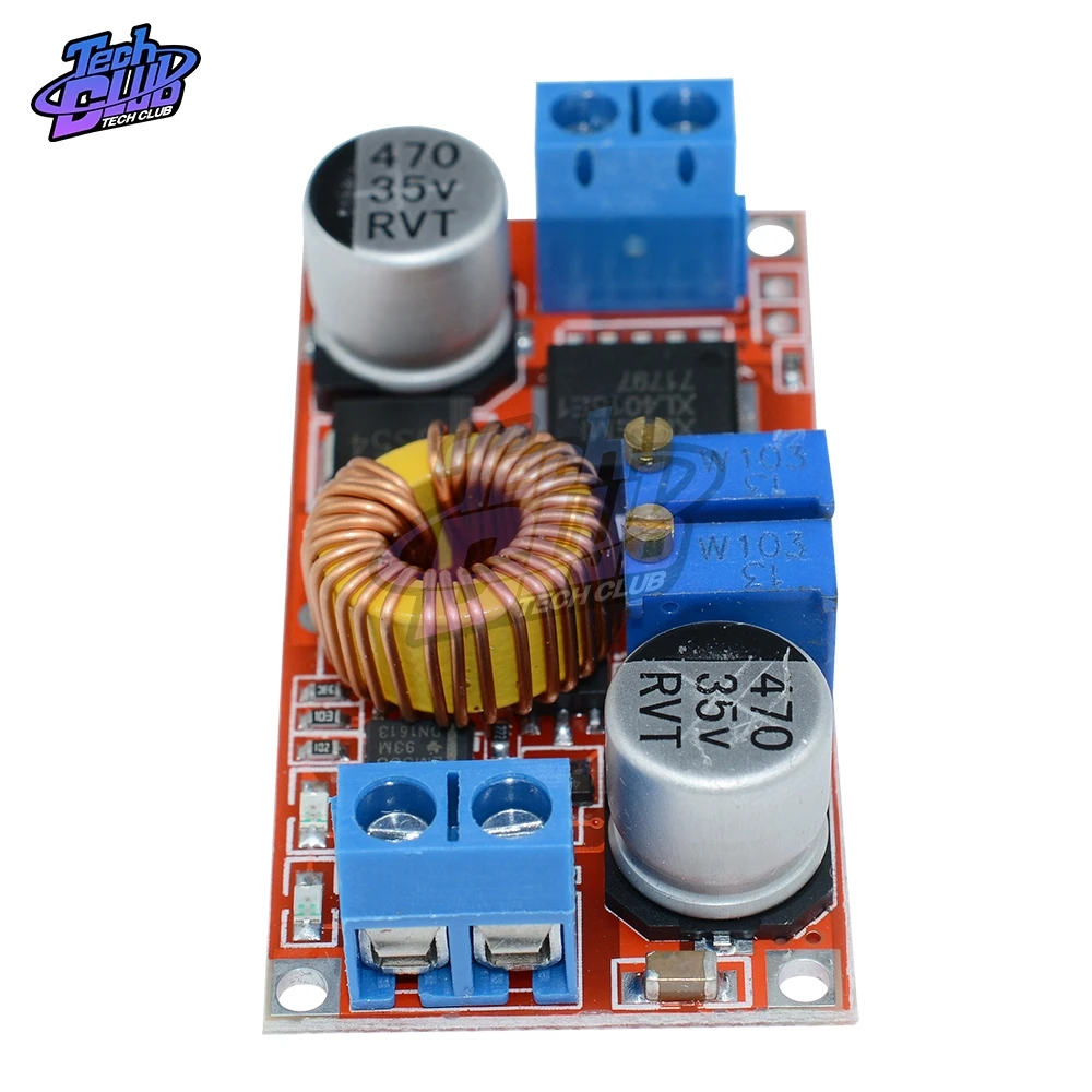 Placa de carga de reducción de batería de litio XL4015 5A DC-DC CC CV, convertidor de potencia Led, cargador, módulo de reducción XL4015