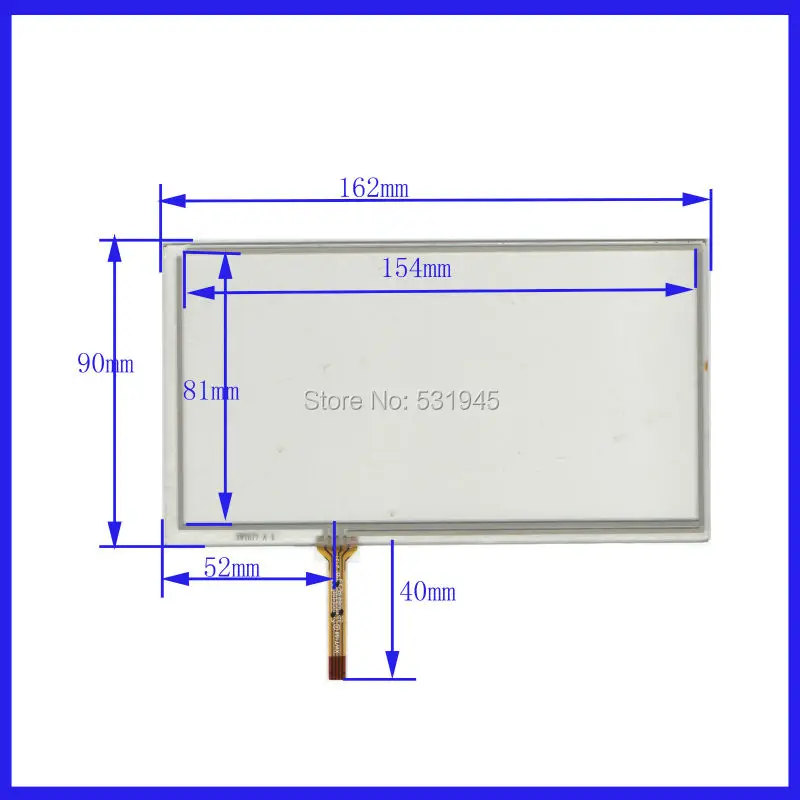 ZhiYuSun 162mm*90mm  162*90 GPS navigation 7 -inch resistive touchscreen display on the outside flat screen handwriting