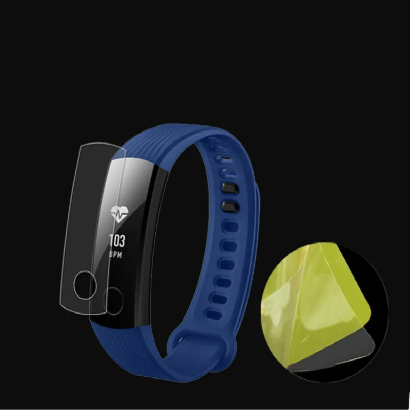 ZUCZUG 2pcs Anti-shock Soft TPU Ultra Clear Protective Film For Huawei Honor Band 3 Smart Wristband Full Screen Protector Cover