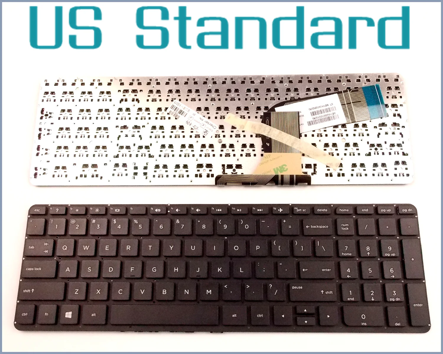 US English Version Keyboard for HP Pavilion 15-p168ca 15-p184ca 15-p187ca 15-p263ca 17-f010 17-f215dx 17-f230nr Laptop