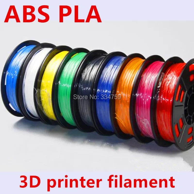 Full colors  filaments ABS/PLA 1.75mm/3mm Plastic Rubber Consumables Material MakerBot/RepRap/UP/Mendel 1KG