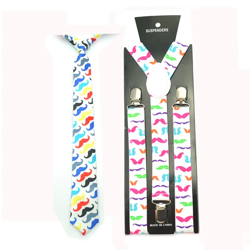 Clip-on Braces Elastic Suspender With Bow Tie Set Y-back 10 \