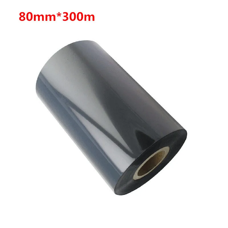 

80*300 Strengthened Wax Ribbon 80mm X 300m Black Ink Ribbons 80mmX300mm Barcode Label Printer Wax Ribbons