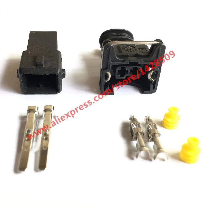 10 Set AMP Tyco JPT Style 3.5mm Series 2 Way Waterproof Female And Male Connector With Pins And Seal 282189-1 282762-1