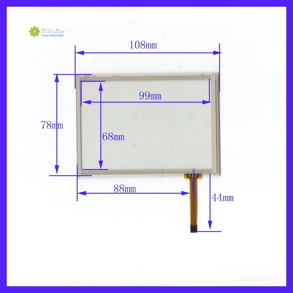 

ZhiYuSun 94C 4inch 108mm*78mm this is compatible 4 line the cable width is 5mm touch screen panel TouchSensor