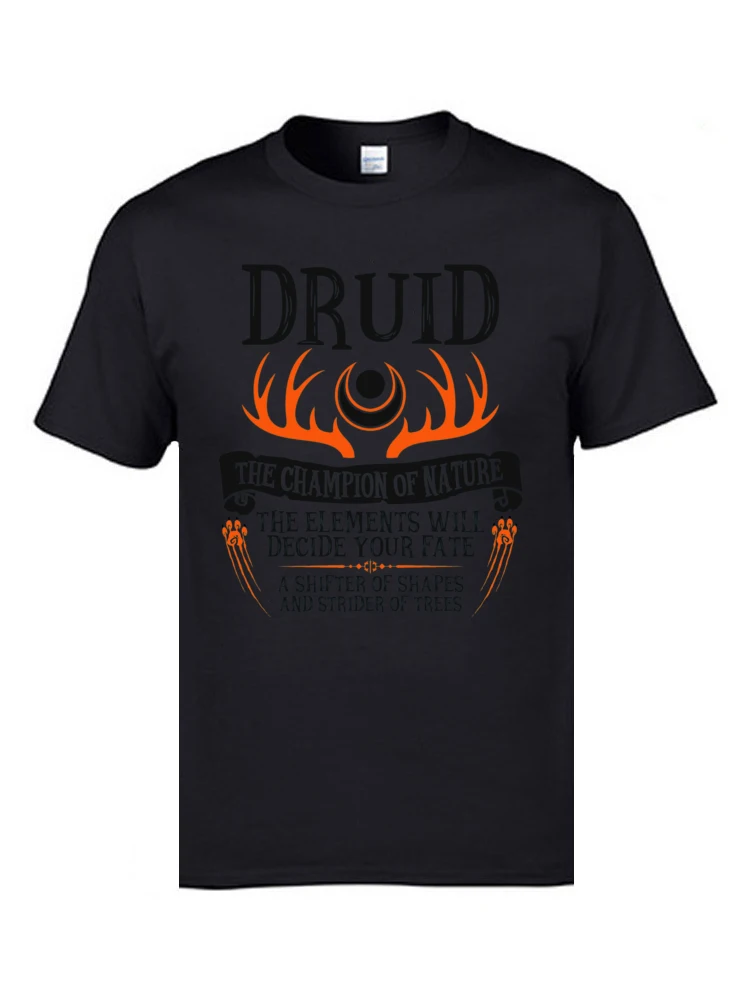 Family T Shirt Brand New Round Neck Printed On Short Sleeve Pure Cotton Mens Tshirts Wrath of Nature Druid T-Shirts