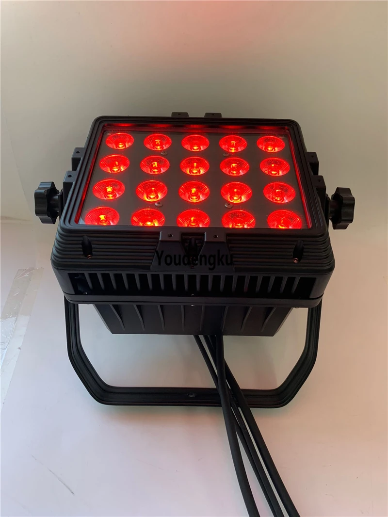 4 pieces with flightcase 20x18w 6 in1 rgbwa uv outdoor led wall washer waterproof city color led dmx stage washing light