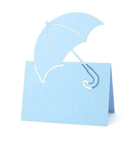 50pcs Laser Umbrella place cards rustic Wedding Party Escort Tent seating table number card Placecards Party Decoration Supplies