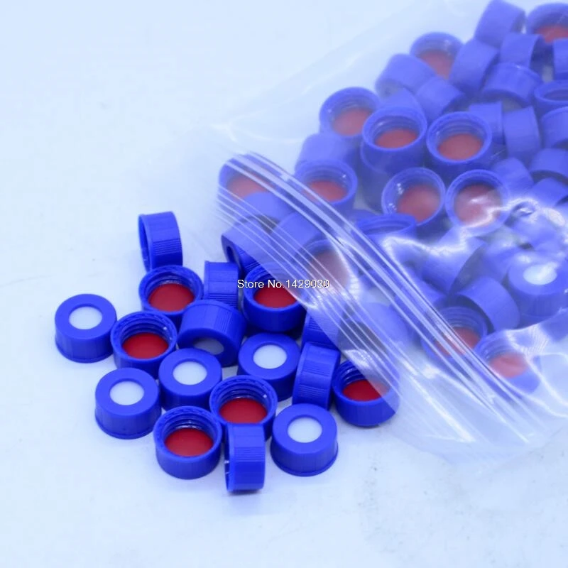 

100pcs/lot caps for 1.5ml/2ml Brown screw chromatographic bottle