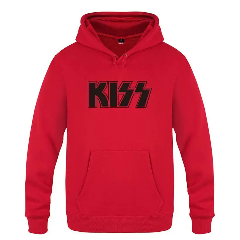 Rock Band KISS Print Hoodies Men Hip Hop Fleece Long Sleeve Pullover Sweatshirt Winter Skate Tracksuit Hoody Moleton Masculino