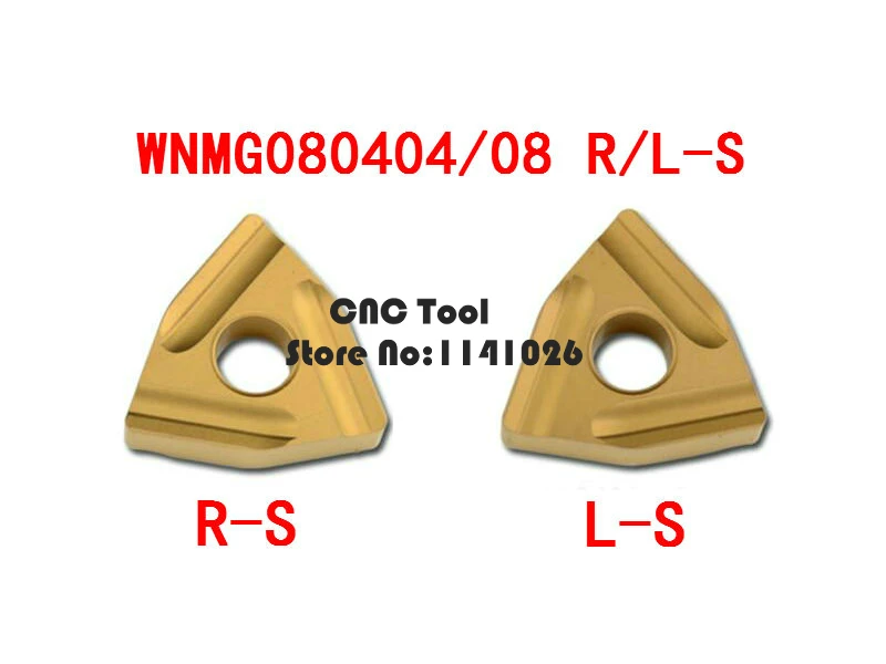 HOT SELL Cutting Tool 10PCS WNMG080404 / WNMG080408 R-S/L-S yellow tungsten carbide turning insert ,Carbide Blade TURNING TOOL