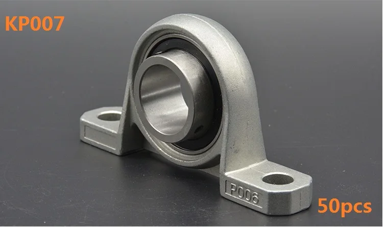 

12pcs/lot KP007 Diameter 35mm zinc alloy bearing pillow block Mounted support pillow block housing Spherical Roller