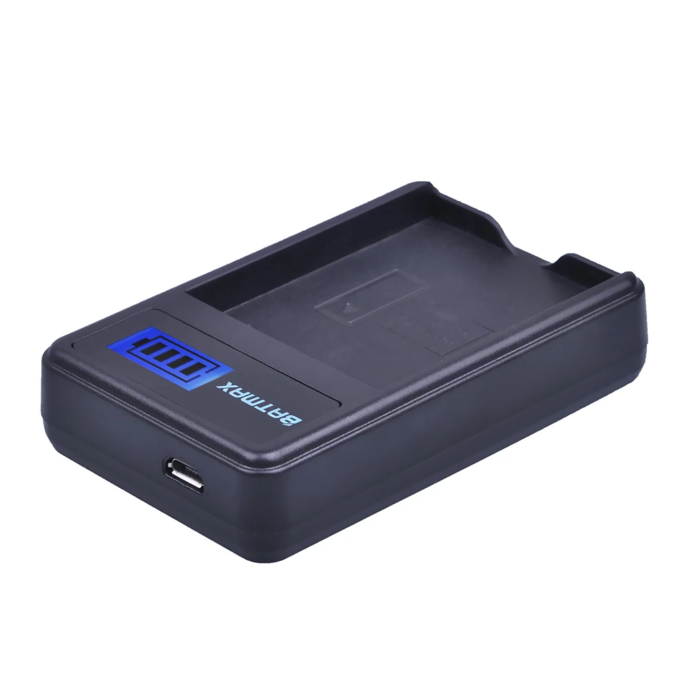 Batmax BLH-1 BLH1 LCD Display USB Battery Charger for Olympus E-M1 Mark II Camera