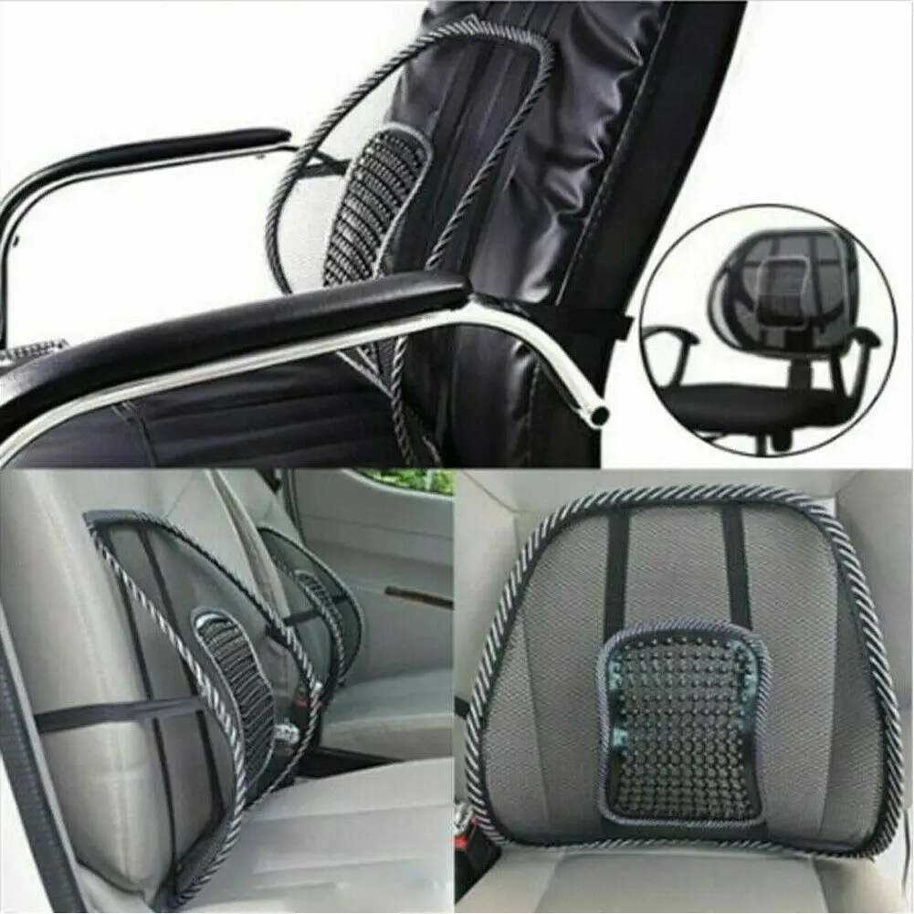 Lumbar Support Back Support Spine Posture Correction Cushion With Massage For Car Seat Office Chair