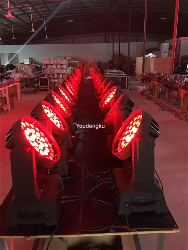 6 ชิ้น 36x18w ไฟ led ซูมหัว rgbwa uv 6 in 1 lyre dmx led ซูม 36x18