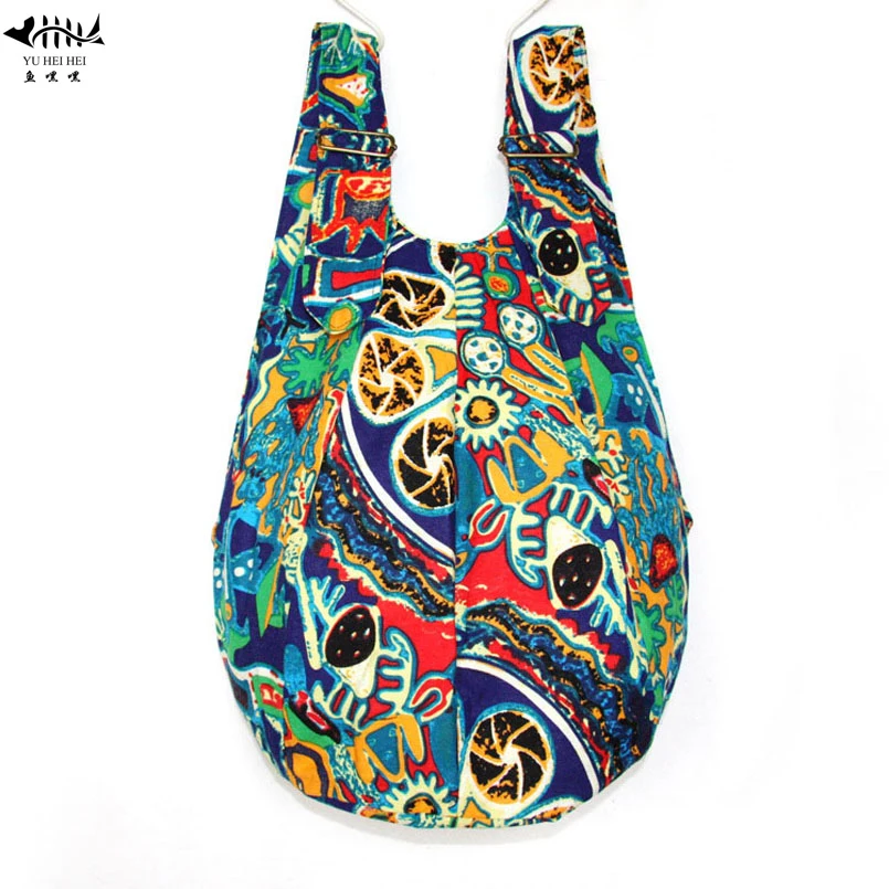 Vintage Bohemian Backpacks Bag Women‘s Handbags School Books Travel Backpack Bags Cotton Canvas Bag