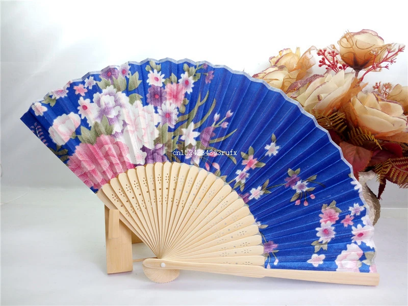 100Pcs Silk Fan Wedding Favors Hand Folding Fan Elegant Party Proposal Gifts Wholesale Wedding Hand Fans