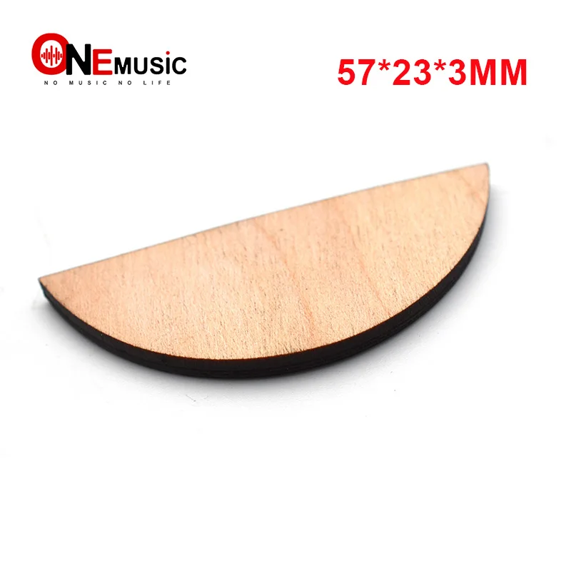 1 pcs Semicircle Shape 4 layer Maple and Birch Acoustic Guitar Neck End Heel Cover Heel Cover Plate Shell for Luthier Material