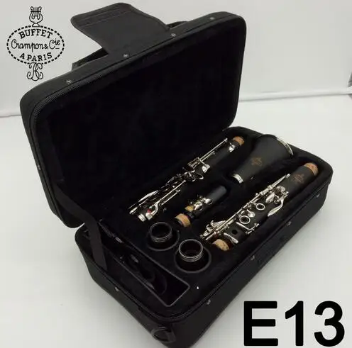 Brand New Student Bakelite Bb Clarinet E13 Professional Buffet Clarinet Mouthpiece Accessories Case