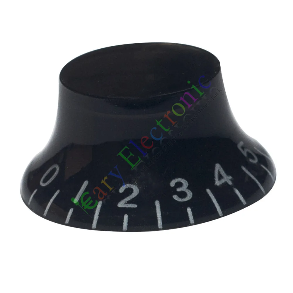 Vente en gros et au détail 10 pc 26mm pédale supérieure jupe bouton noir tube de guitare ampli Volume tonalité pièces audio livraison gratuite