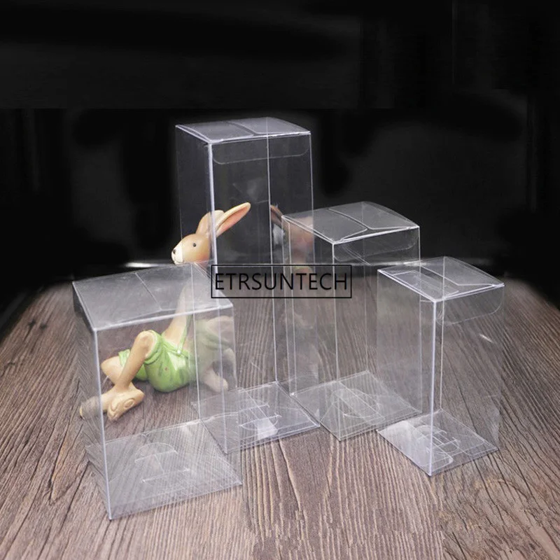 200Pcs/Lot 26 Size Transparent Clear PVC Boxes Favors For Candy Box,Plastic Rectangle Boxes Favors Gift Box Wholesale