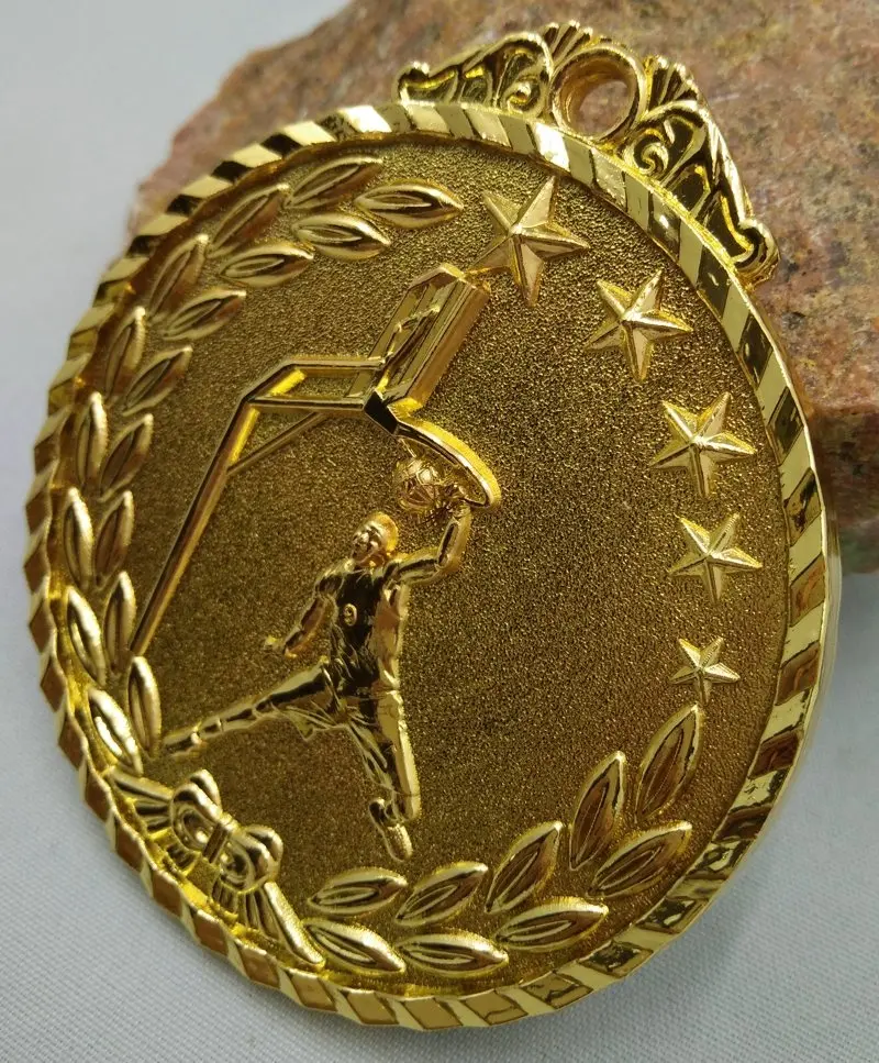 Médaille de sport scolaire Dunk, médailles en or, argent, Bronze, alliage de Zinc, capacité de Communication en métal/auto-confiance, développement de la gymnastique