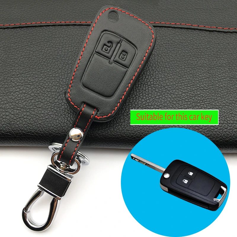 Leather Key Cases Sets Key Bags for Buick for Chevrolet Cruze For OPEL VAUXHALL Insignia MOKKA 2/3/4/5Button Keys Accessories