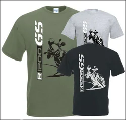 Fashion New Top Tee shirts Custom T Shirt Printing 1200 Gs Motorcycle -100% cootton custom Shirts