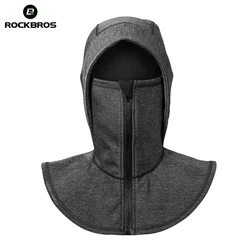 ROCKBROS Windproof Thermal Fleece Ski Headgear Skiing Bibs Snowboard Neck Warmer Face Mask Snow Sport Headwear Ski Hat Equipment