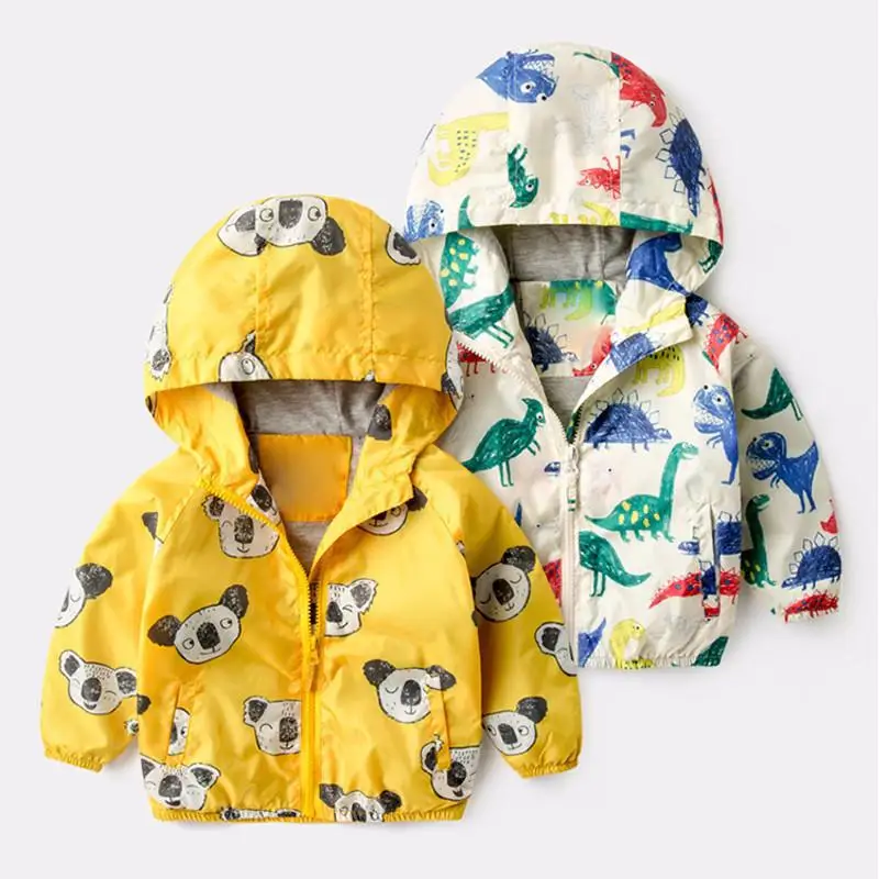 

dinosaur thin boys girls spring autumn jacket kids coat children's clothing