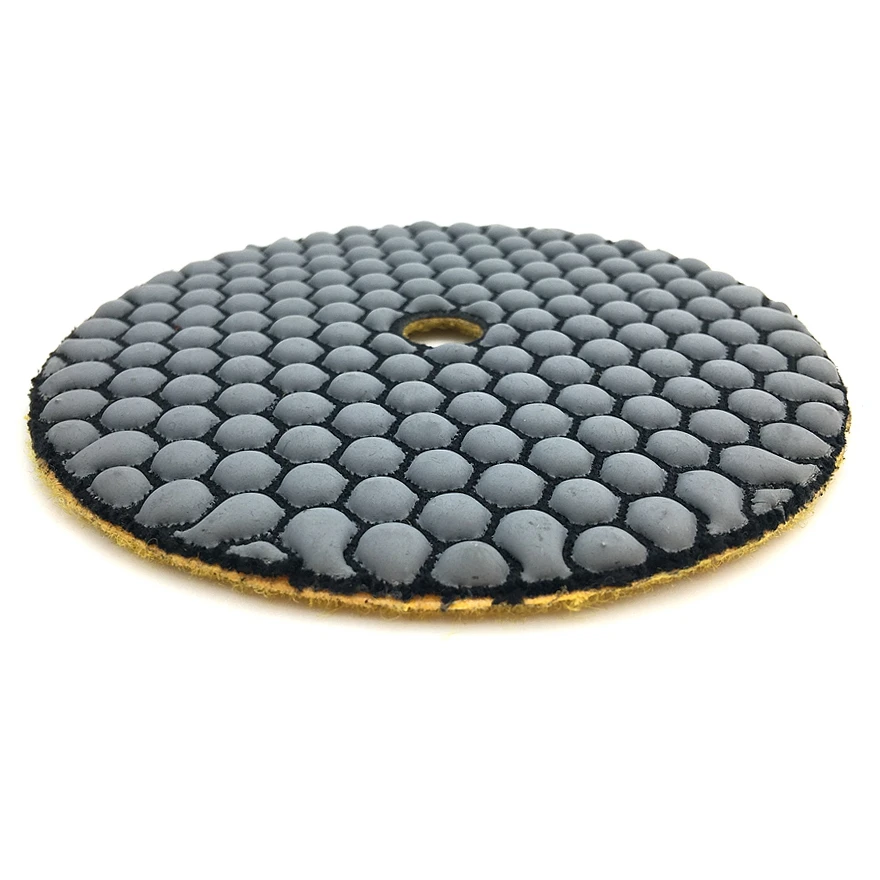 RIJILEI 7Pcs/Set 5 Inch Dry Polishing Pad Sharp Type 125mm Flexible Diamond Polishing Pad For Granite Marble Stone Sanding Disc