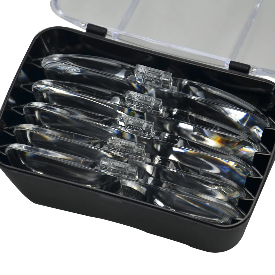 Óculos de lupa de cabeça intercambiáveis 2led lâmpadas 1.0x/1.5x/2.0x/2.5x/3.5x ampliações