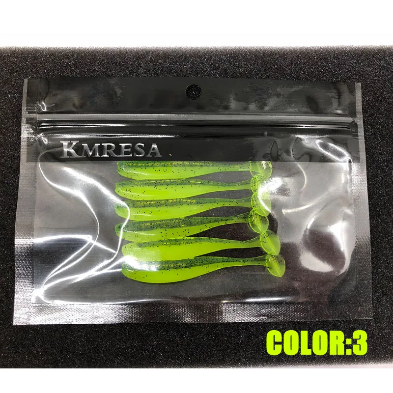 6 Teile/los 5cm 7cm/9cm Wobbler Angeln Lockt Easy Shiner Swimbait Silikon Weichen Köder Doppel Farbe karpfen Künstliche Weicher Köder – Detail 7