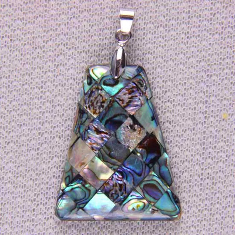 ธรรมชาตินิวซีแลนด์ Abalone Shell ลูกปัดจี้เครื่องประดับ S052