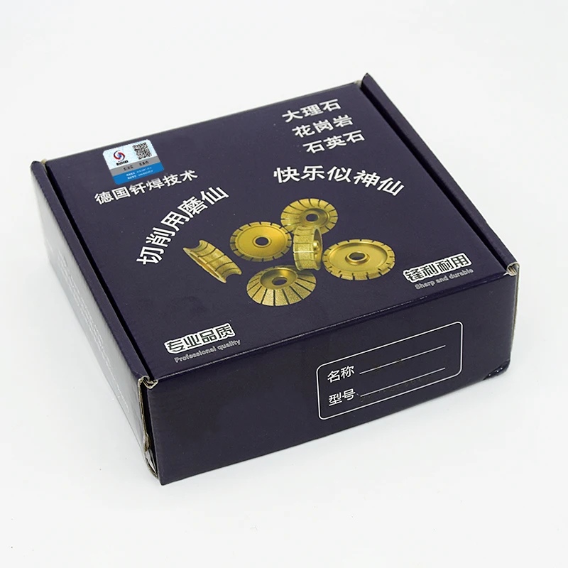RIJILEI 74MM Brazed Diamond Profile Wheel 45 Degree Single Angle Grinder Granite Edging Disc Diamond Grinding Wheel MX50