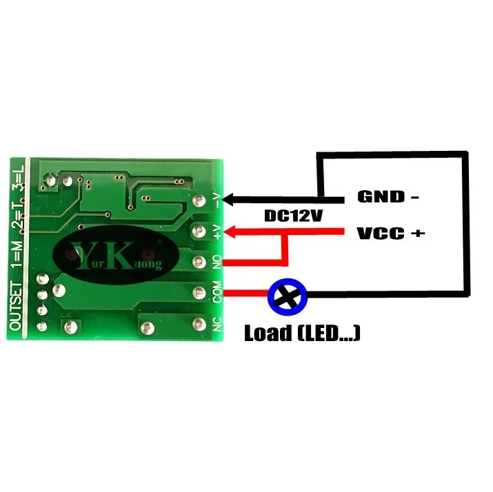 Door Openner Remote Control Switches Electric lock Door Access Barrier Wireless Switch DC 12V NO COM NC Trigger Push Button