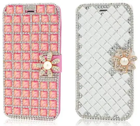 

PU Leather Diamond Rhinestone Case For iPhone 15 Pro Max 14 Plus 13 12 Samsung Galaxy S24 S23 S22 Ultra S21 FE Cover Phone Shell