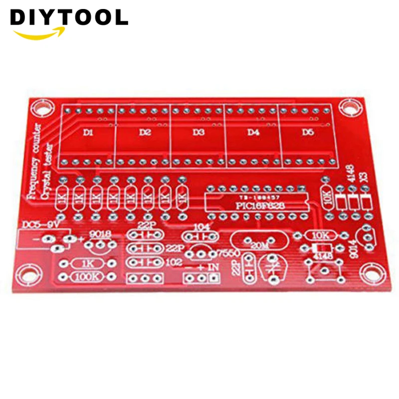 1Hz-50MHz Crystal Oscillator Frequency Counter Tester DIY Kit 5 Digits Resolution new Frequency Meters frecuencimetro